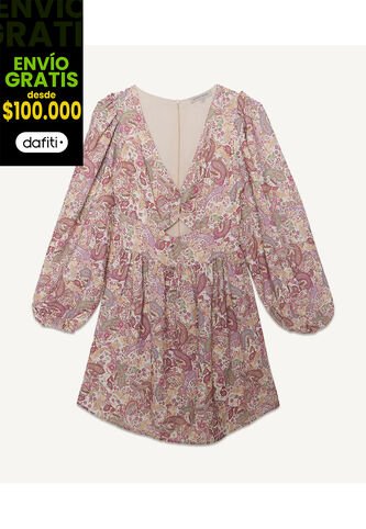 Vestido Para Mujer Manga Larga Color Crema Marca Seven Seven #28171195 Seven Seven