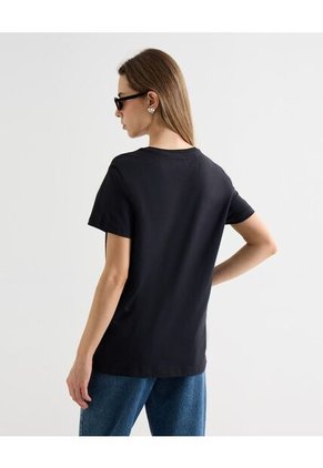 Camiseta Para Mujer Manga Corta Cuello Redondo Color Negro Marca Seven Seven #28096357