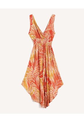 Enterizo Para Mujer Manga Sisa Color Naranja Marca Seven Seven #28320440