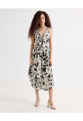 Enterizo Para Mujer Manga Sisa Color Negro Marca Seven Seven #28320438