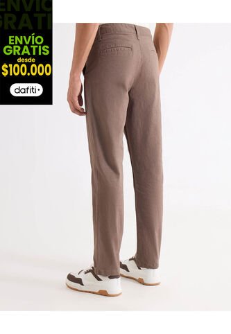 Pantalón  Para Hombre Chino Color Café Marca Seven Seven #45071212 Seven Seven