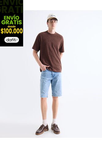 Bermuda  Para Hombre Regular Largo Color Azul Marca Seven Seven #45100763 Seven Seven