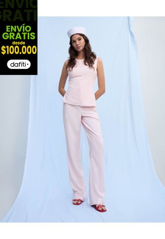 Pantalón  Para Mujer Moda Color Rosa Marca Seven Seven #28072009 Seven Seven