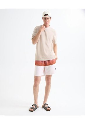 Camiseta Para Hombre Manga Corta Color Beige Marca Seven Seven #45092650