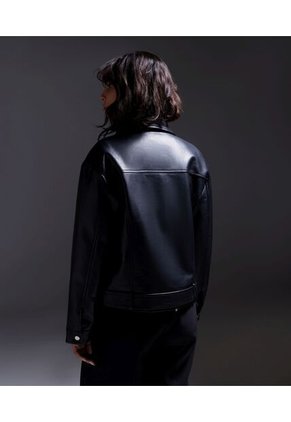 Chaqueta Para Mujer Pu Color Negro Marca Seven Seven #28080884