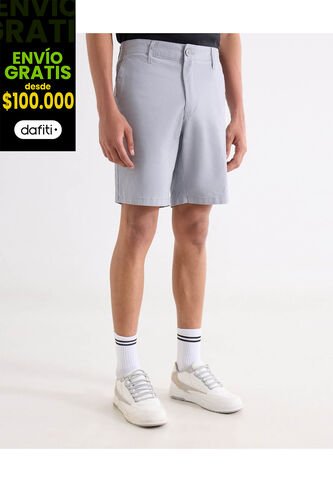 Bermuda  Para Hombre Regular Corto Color Gris Marca Seven Seven #45100755 Seven Seven