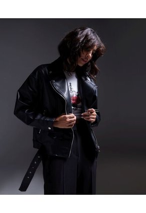 Chaqueta Para Mujer Pu Color Negro Marca Seven Seven #28080884