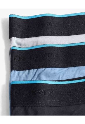 Boxer X3 Para Hombre Filete Medio Algodón Color Azul Marca Seven Seven #45000389