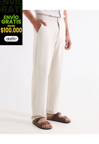 Pantalón  Para Hombre Chino Color Crudo Marca Seven Seven #45071179 Seven Seven