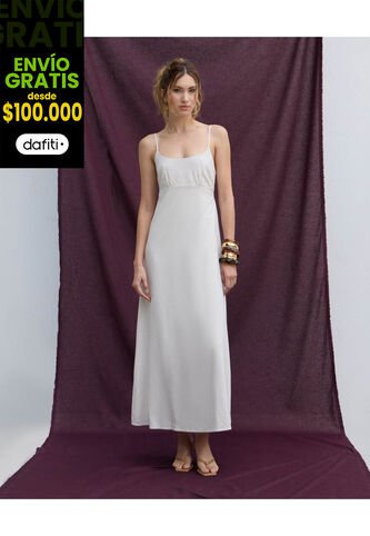 Vestido  Para Mujer M/Sisa Largo Color Marfil Marca Seven Seven #28171492 Seven Seven