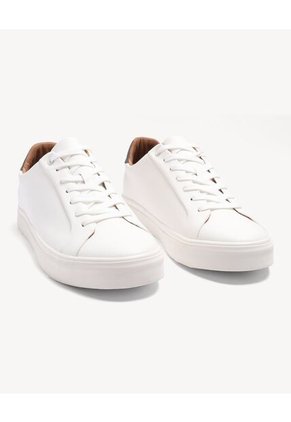 Tenis Urbanos Suela Plana  Para Hombre Crudo Seven Seven