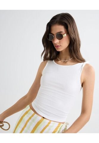 Camiseta Para Mujer Manga Sisa Color Crudo Marca Seven Seven #28096135 Seven Seven