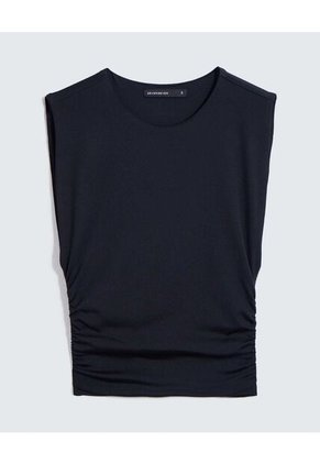 Camiseta Efecto Drapeado  Para Mujer Negro Seven Seven