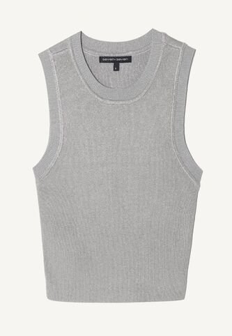 Camiseta Para Mujer Manga Sisa Color Gris  Marca Seven Seven #28095724 Seven Seven