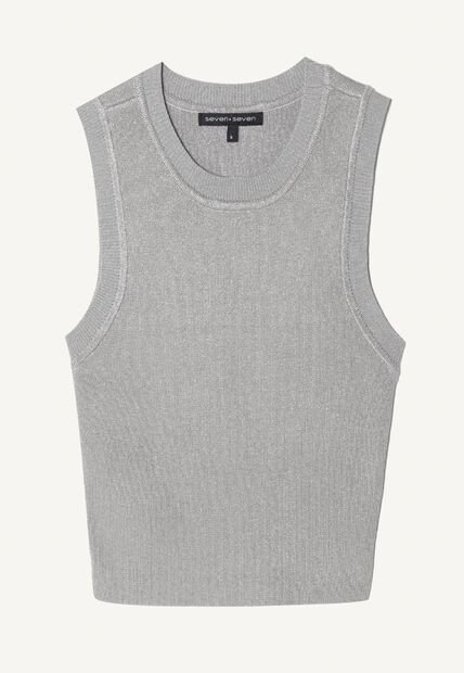 Camiseta Para Mujer Manga Sisa Color Gris  Marca Seven Seven #28095724