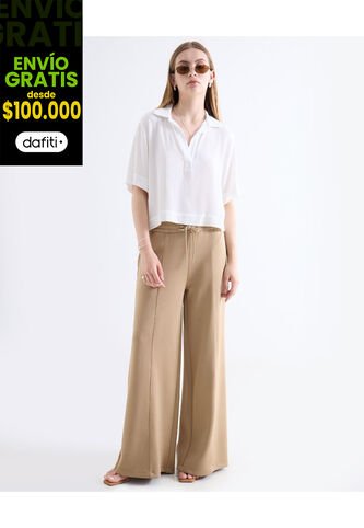 Pantalón  Para Mujer Moda Color Camel Marca Seven Seven #28071963 Seven Seven