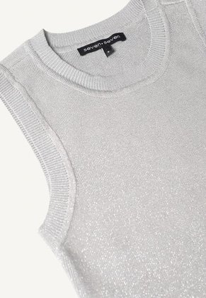 Camiseta Para Mujer Manga Sisa Color Gris Marca Seven Seven #28095724