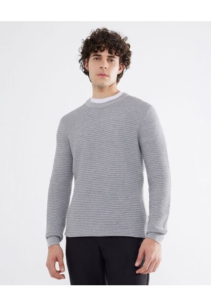 Saco Para Hombre Cuello Redondo Color Gris Claro Marca Seven Seven #45330235