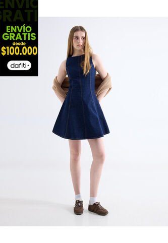 Vestido  Para Mujer M/Sisa Corto Color Azul Marca Seven Seven #28171484 Seven Seven