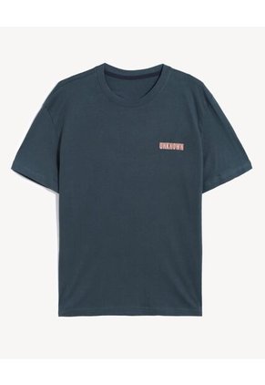 Camiseta Para Hombre Manga Corta Cuello Redondo Color Azul Marca Seven Seven #45092744