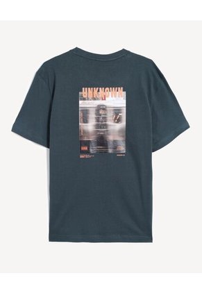 Camiseta Para Hombre Manga Corta Cuello Redondo Color Azul Marca Seven Seven #45092744