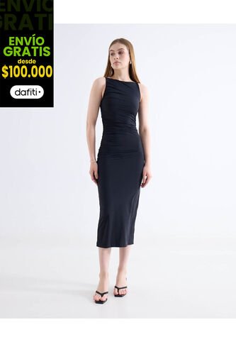 Vestido  Para Mujer M/Sisa Medio Color Negro Marca Seven Seven #28171509 Seven Seven