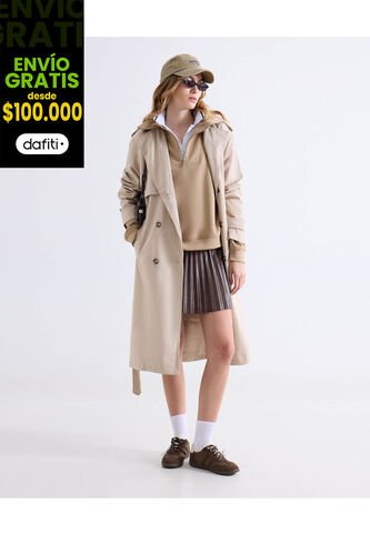 Falda  Para Mujer Corto Color Café Marca Seven Seven #28140970 Seven Seven