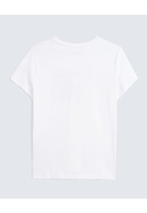 Camiseta Para Mujer Manga Corta Cuello Redondo Color Marfil Marca Seven Seven #28096354