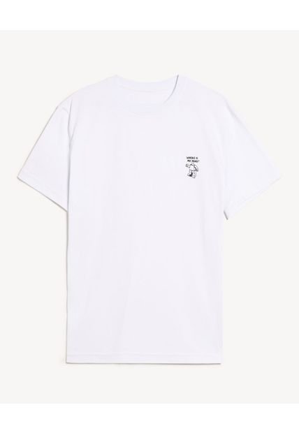 Camiseta Para Hombre Manga Corta Cuello Redondo Color Marfil Marca Seven Seven #45092783