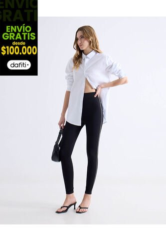 Leggins  Para Mujer Largo Color Negro Marca Seven Seven #28230622 Seven Seven