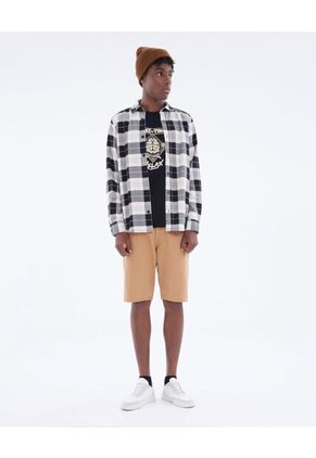 Camisa Para Hombre Manga Larga  Color Negro Marca Seven Seven #45011913