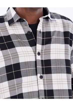 Camisa Para Hombre Manga Larga  Color Negro Marca Seven Seven #45011913