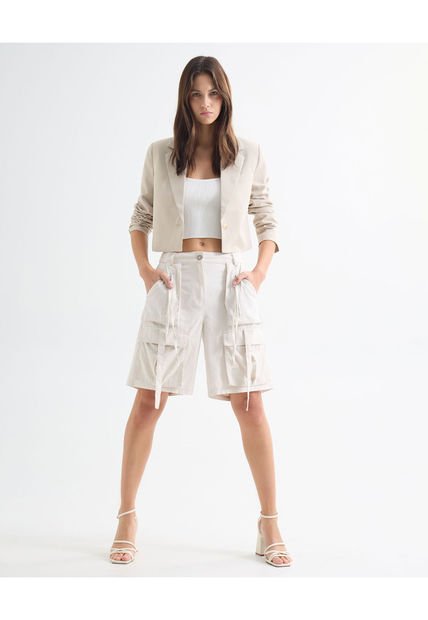Short Para Mujer  Color Beige Marca Seven Seven #28191048
