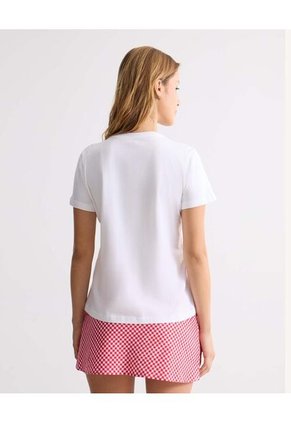 Camiseta Para Mujer Manga Corta Cuello Redondo Color Crudo Marca Seven Seven #28096360