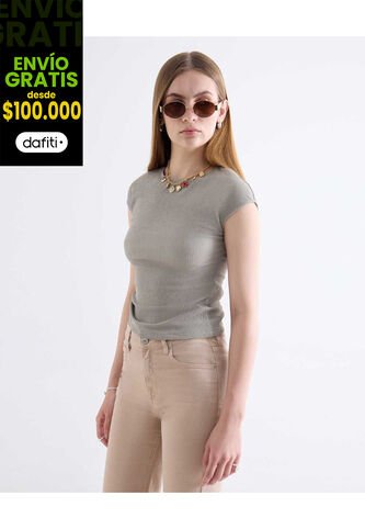 Jean  Para Mujer Flare Color Beige Marca Seven Seven #28160994 Seven Seven