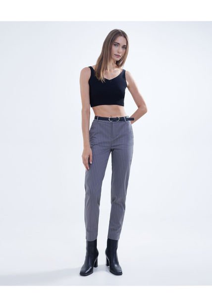 Pantalon Para Mujer Chino Color Gris  Marca Seven Seven #28071654