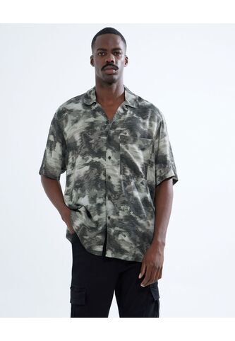 Camisa Para Hombre Manga Corta  Color Verde  Marca Seven Seven #45011992 Seven Seven