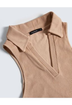 Camiseta Para Mujer Manga Sisa Color Arena Marca Seven Seven #28096020