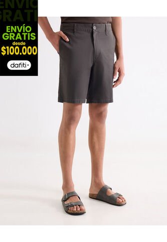 Bermuda  Para Hombre Regular Corto Color Gris Marca Seven Seven #45100756 Seven Seven