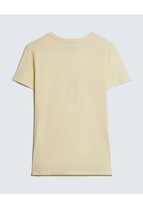 Camiseta Para Mujer Manga Corta Cuello Redondo Color Amarillo  Marca Seven Seven #28096208