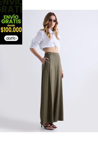 Pantalón  Para Mujer Moda Color Verde Marca Seven Seven #28071977 Seven Seven