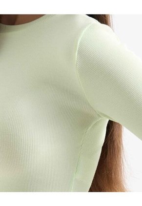 Camiseta Para Mujer Manga Larga Cuello Redondo Color Verde Marca Seven Seven #28096178