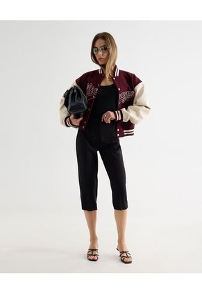 Camiseta Para Mujer Manga Sisa Moda Color Negro Marca Seven Seven #28096346