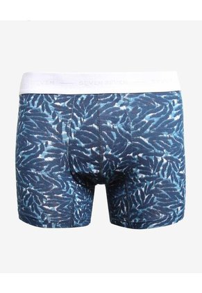 Boxer Para Hombre Filete Corto Algodón Color Azul Marca Seven Seven #45000380