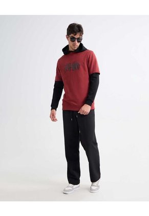 Camiseta Para Hombre Manga Corta Color Terracota Marca Seven Seven #45092643