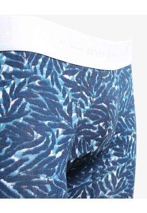 Boxer Para Hombre Filete Corto Algodón Color Azul Marca Seven Seven #45000380