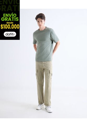 Pantalón  Para Hombre Moda Color Beige Marca Seven Seven #45071156 Seven Seven