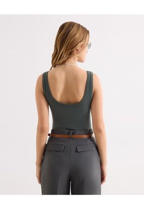 Camiseta Para Mujer Manga Sisa Moda Color Verde Marca Seven Seven #28096347