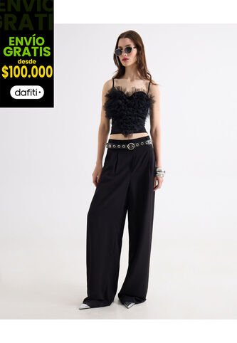 Pantalón  Para Mujer Moda Color Negro Marca Seven Seven #28071989 Seven Seven