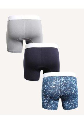 Boxer Para Hombre Filete Corto Algodón Color Azul Marca Seven Seven #45000380